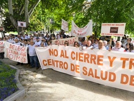 Vecinos de Cazorla en la concentración