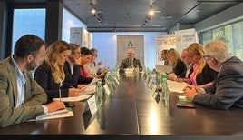Reunión presidida por Jesús Estrella.