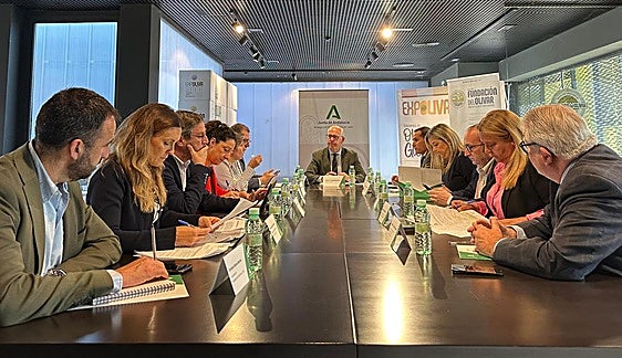 Reunión presidida por Jesús Estrella.