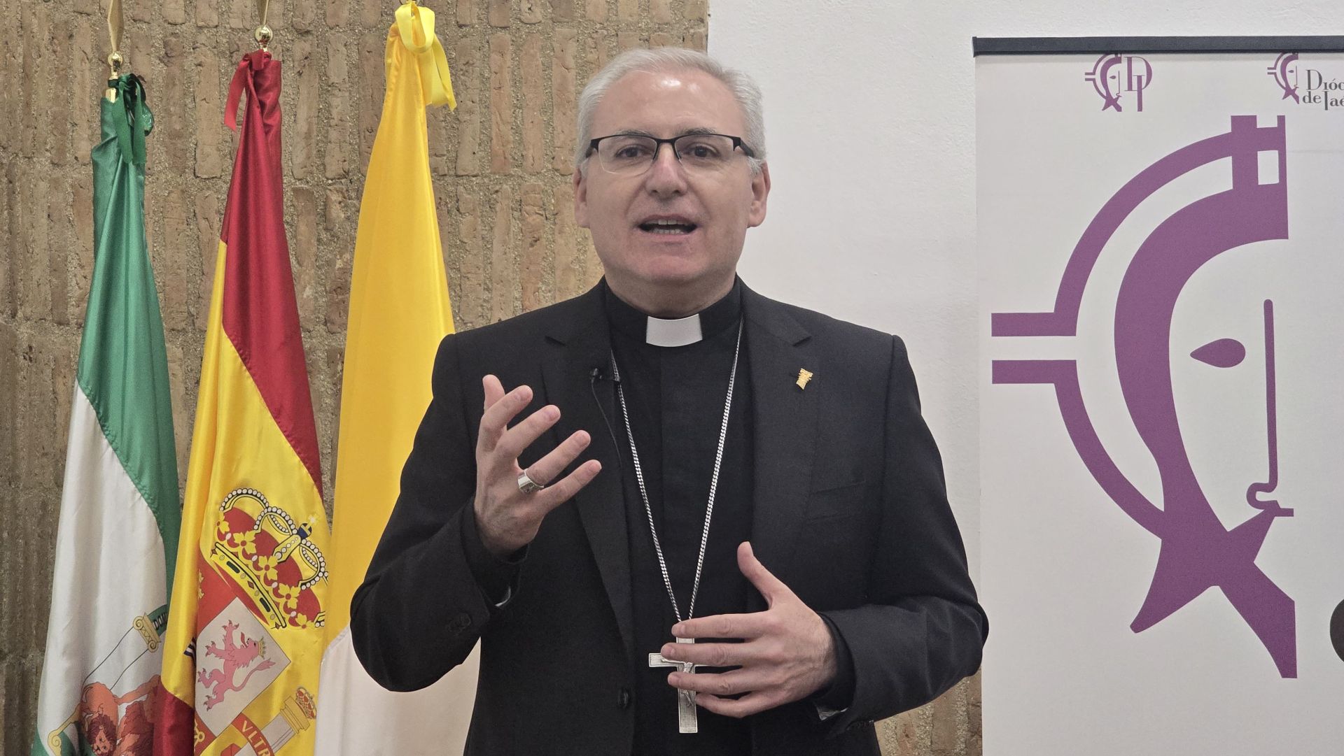 El obispo de Jaén, Sebastián Chico.