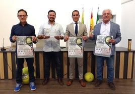Martín de la Torre, Miguel Ángel Relova, Francisco José Solano y Tomás Cerezuela en la presentación.
