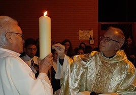 El Padre Ángel en su parroquia de Santo Tomás de Villanueva.