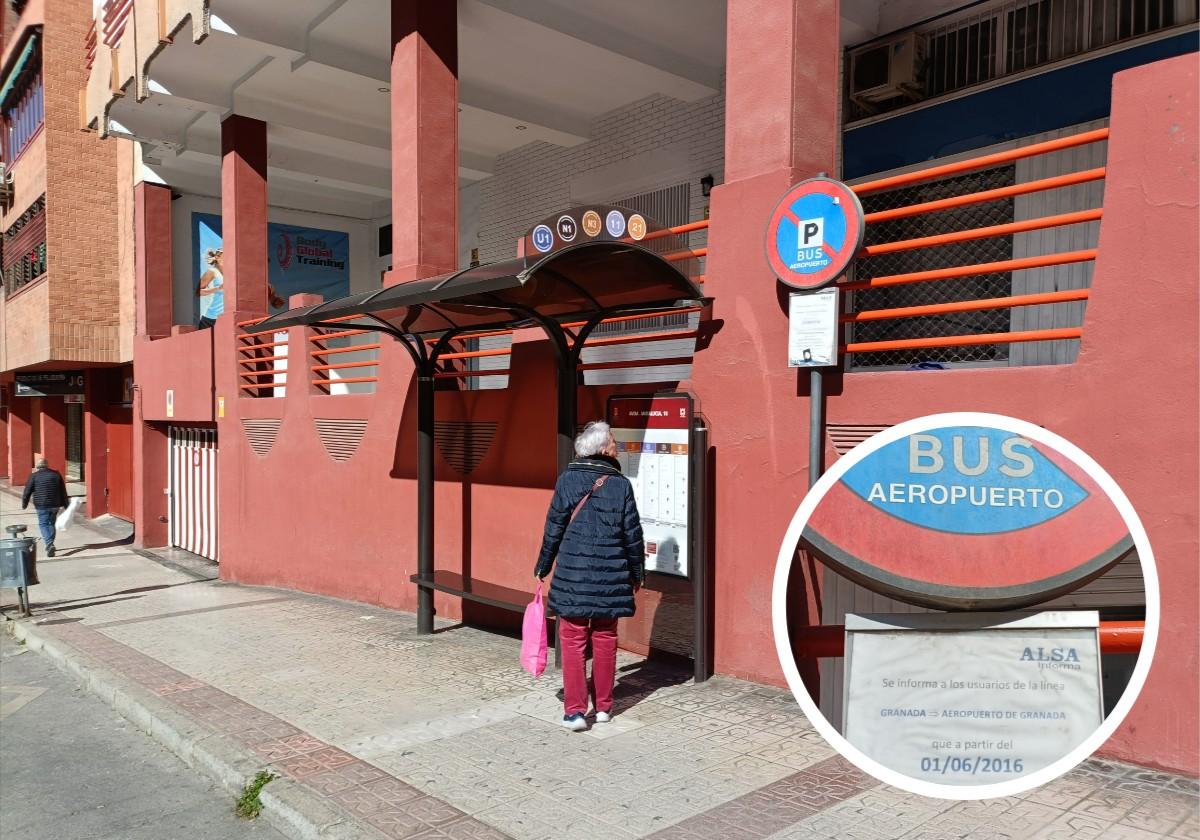 La parada fantasma del autobús del aeropuerto de granada | ideal