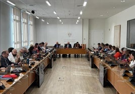 Reunión del Consejo de Gobierno de la Universidad de Granada, en una imagen de archivo