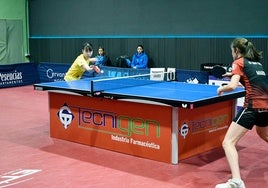 Sala del Real Club de Tenis de Mesa linarense.