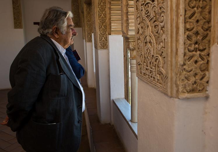 El expresidente de Uruguay en el Generalife