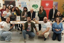 Presentación del festival Pint of Science, ayer en el Instituto Andaluz Interuniversitario en Ciencia de Datos e Inteligencia Computacional.