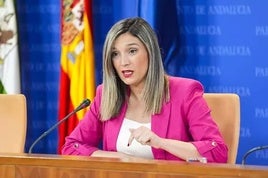 La vicesecretaria general del PSOE-A y portavoz del Grupo Socialista en el Parlamento andaluz, María Márquez
