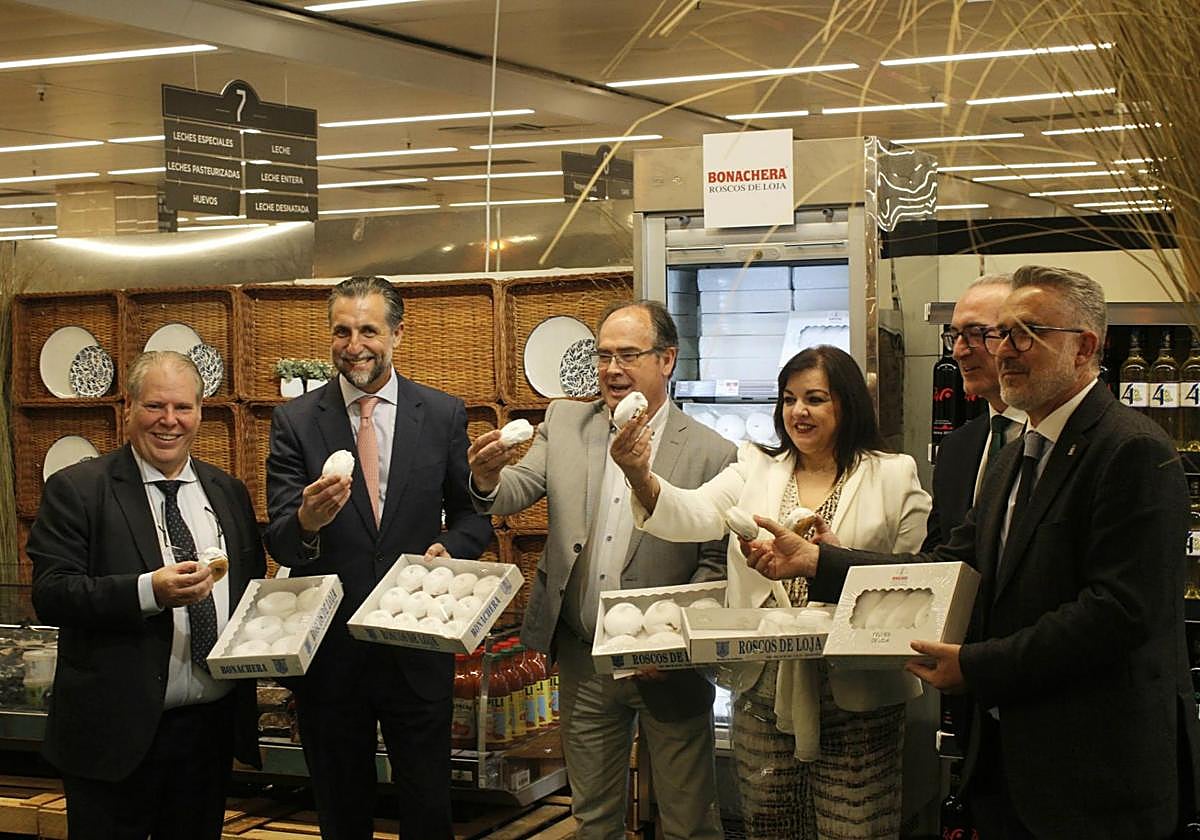 'Sabor Granada' promociona productos de 31 empresas de la provincia en los Corte Inglés de la capital .