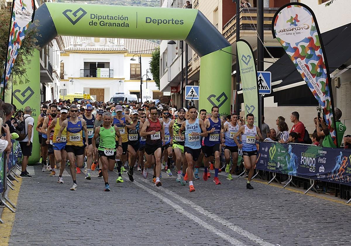 Salida multitudinaria en Órgiva.