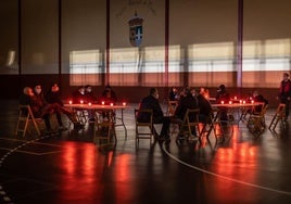 Protesta en 2021 en Pinos Puente contra los cortes de luz.