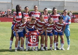 El once titular del Granada ante el Levante.