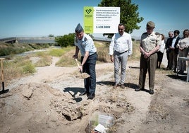 Colocada la primera piedra del gran circuito familiar y deportivo en la Base Aérea
