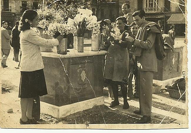 1948. Otra antigua imagen de la histórica floristería.