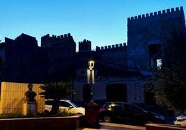 Alcazaba de Guadix, sin iluminación exterior.