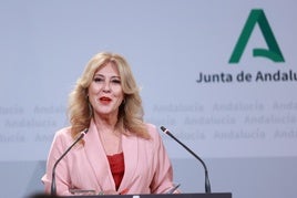 La consejera de Economía, Hacienda y Fondos Europeos y portavoz del Gobierno andaluz, Carolina España