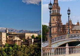 Imágenes de Granada y Sevilla.