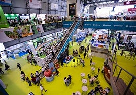 Vista general del interior del Palacio de Exposiciones de Aguadulce, que acoge infoAgro.