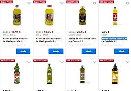 Aluvión de aceites en súper precios en Carrefour: todas las marcas en oferta.