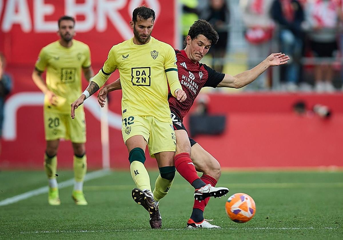 Baptistao jugando contra el Mirandés