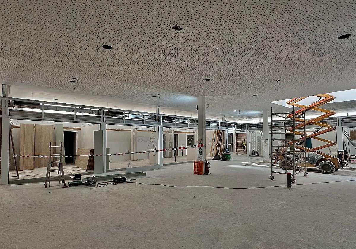 Imagen principal - Avanza la remodelación del Mercado de Abastos de Baeza