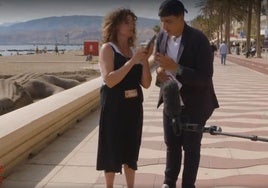 Un momento de la emisión del programa de Cuatro en el Paseo Marítimo de Almería.