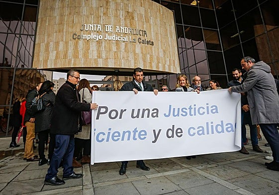 Imagen de archivo de una protesta de los jueces y fiscales.