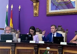 Intervención del alcalde, Julio Millán, en el pleno.