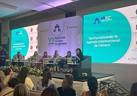 María del Mar Vázquez, en una de las ponencias.