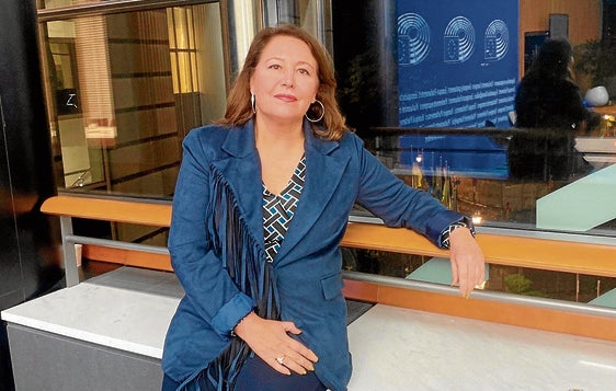 Carmen Crespo, en la sede del Parlamento Europeo en Bruselas.