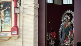 Detalle del paso de María Auxiliadora