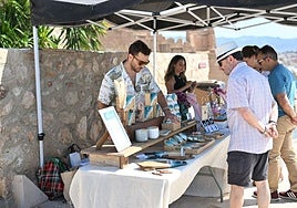 Uno de los puestos instalados en el Cerro de San Cristóbal.