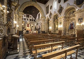 Interior de la iglesia de Santa Ana.