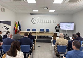 Intervención de Jesús Estrella en el acto de adhesión al Clúster Andalucía Logistics Empresarial.