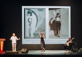Escena de 'La cristalización de la danza' en el Teatro Barakaldo.