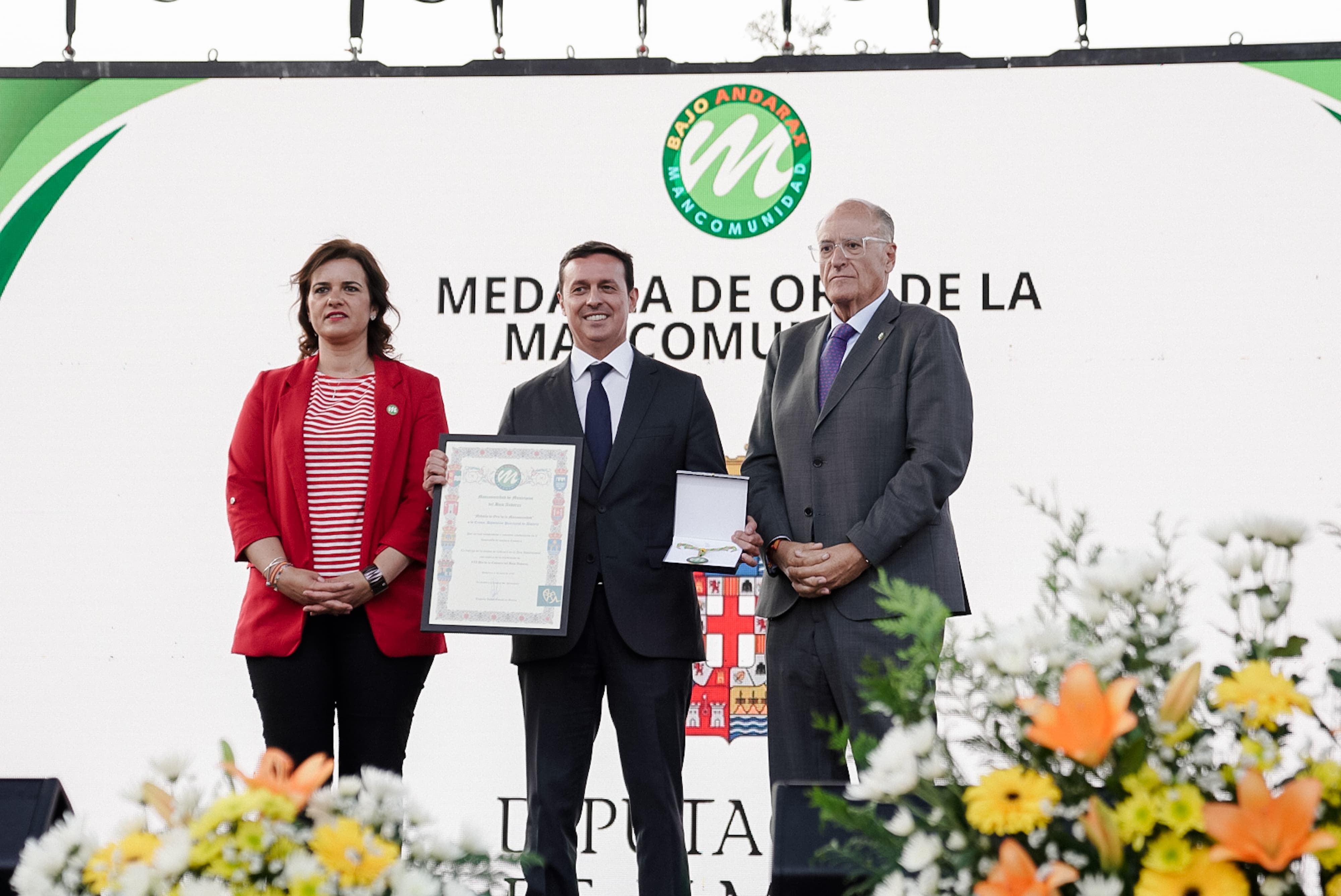 Diputación recibe la primera Medalla de Oro de la historia de la Mancomunidad del Bajo Andarax
