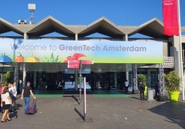 Acceso principal de la feria GreenTech Ámsterdam.