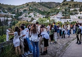 Botellón en Granada.