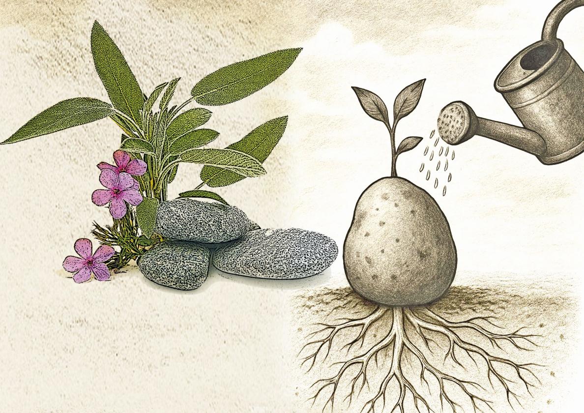 Plantar piedras