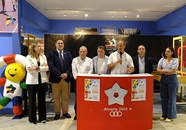 Presentación de la Gala, en el Museo de los Juegos Mediterráneos.