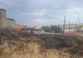 Cerro quemado en Guadix en el barrio de las Cuevas