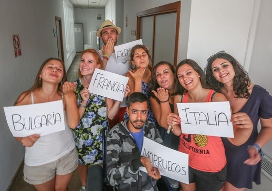 Estudiantes Erasmus en Granada.