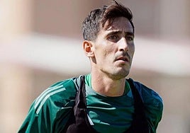 Diego Mariño, durante un entrenamiento.