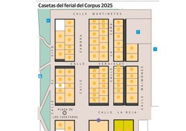 Consulta el mapa de las casetas de la Feria del Corpus de Granada de este año