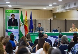José Antonio Nieto, Lorenzo del Río y Ana Tárrago durante la inauguración de las jornadas.