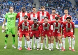 Once inicial del Almería en el Carlos Tartiere