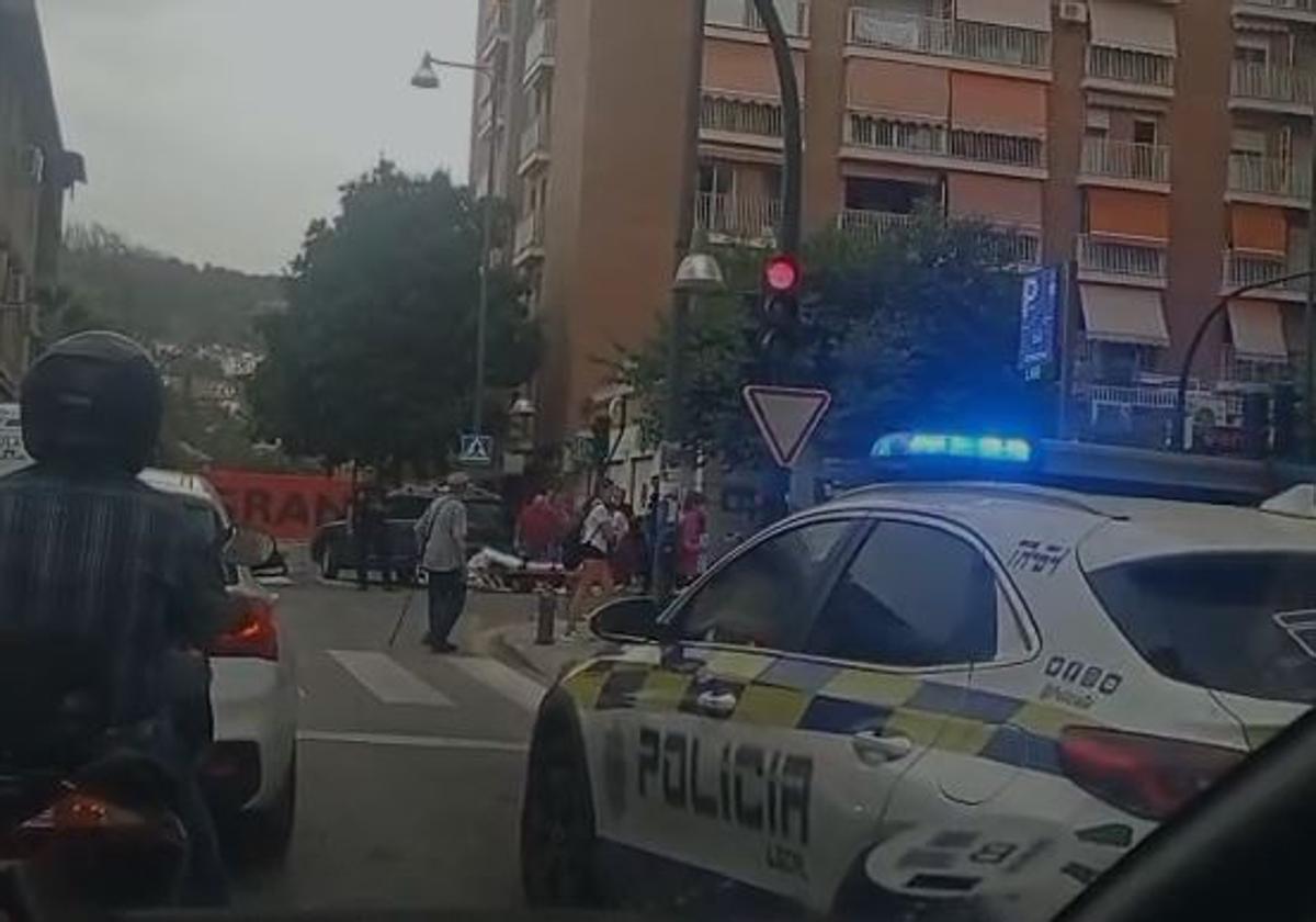 Lugar del accidente en Poeta Manuel de Góngora.