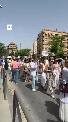 Manifestación de médicos en Granada