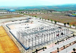El centro logístico que HSN construye en la Citai en Escúzar.