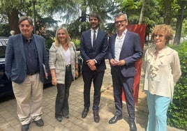 La alcaldesa Marifrán Carazo con el ministro Ernest Urtasun; el miércoles, en Madrid